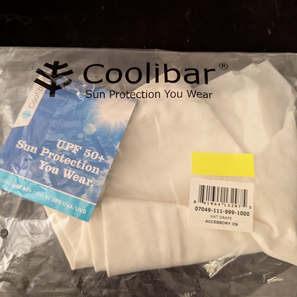 NWT Coolibar White Sun Protection Face/Neck Cover